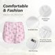 thumbnail image 4 of Balery Cute Pig Pantalones cortos deportivos para mujer con forro y dos bolsillos, elásticos, para entrenamiento, gimnasio, yoga-Large, 4 of 7