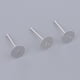 thumbnail image 3 of 200 piezas de bases redondas para pendientes de botón en blanco, postes de cabeza plana para pendientes para manualidades 6mm, 3 of 9