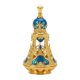 thumbnail image 1 of Frasco de perfume de Oriente Medio, dispensador de perfume elegante, recargable y multifuncional. Azul, 1 of 9