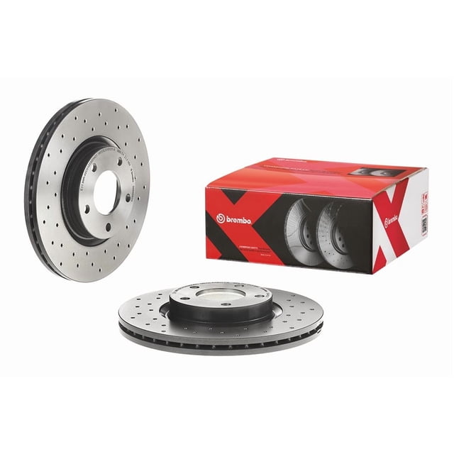 Brembo Rotor de Frein 0994682XC02 Xtra; Ventilé Croisé; Design en une Pièce; Motif de Boulon de Roue 5 x 114.3 Millimètres; Chapeau de 139.8 Millimètres de Diamètre Intérieur; Diamètre de Moyeu de 72 Millimètres