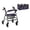 Dark Purple Gold Marble, variant on COEQINE Rollator Seat & Roller Bar Covers with Large Capacity Storage Organizer 3 Pieces Set, Reusable Rollator Walker Accessories Gifts for Elderly, Dark Purple Gold Marble