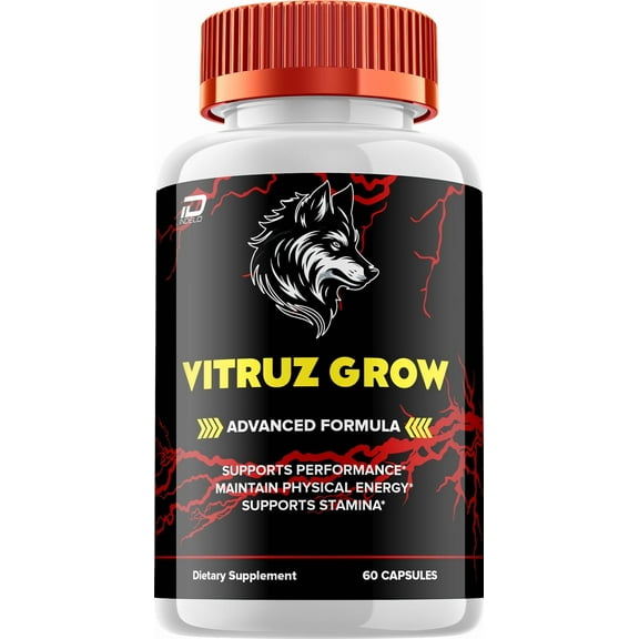 Vitruz Grow for Men Capsules – VitruzGrow Vitamin Complex Pills, Energy, 1 Pack, 60 Capsules