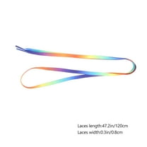 1 Pair Flat Colorful Shoe Laces Universal Elastic Shoelaces Shoestring Shoe Tie for Kids Adults Sneaker Sports Running Shoes Casual Shoes ( 120cm )