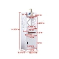 thumbnail image 3 of InRoom Furniture BM14-WH 11 x 9 x 31 in. Bathroom Cabinet, White, 3 of 3