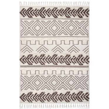 nuLOOM Helena Tribal High-Low Area Rug, 9' x 12', Brown