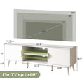 thumbnail image 4 of Amadwell Mid Century TV Stand for 60" TVs, Adjustable Shelf, 54 inch Media Console for Living Room, 4 of 9