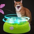 thumbnail image 1 of Automatic Cat Toys With Fluttering Butterfly, Light, Music Moving Interactive Kitten Toy, USB Powered Indoor Exercise, Training Cat Turntable For Pets, 1 of 9