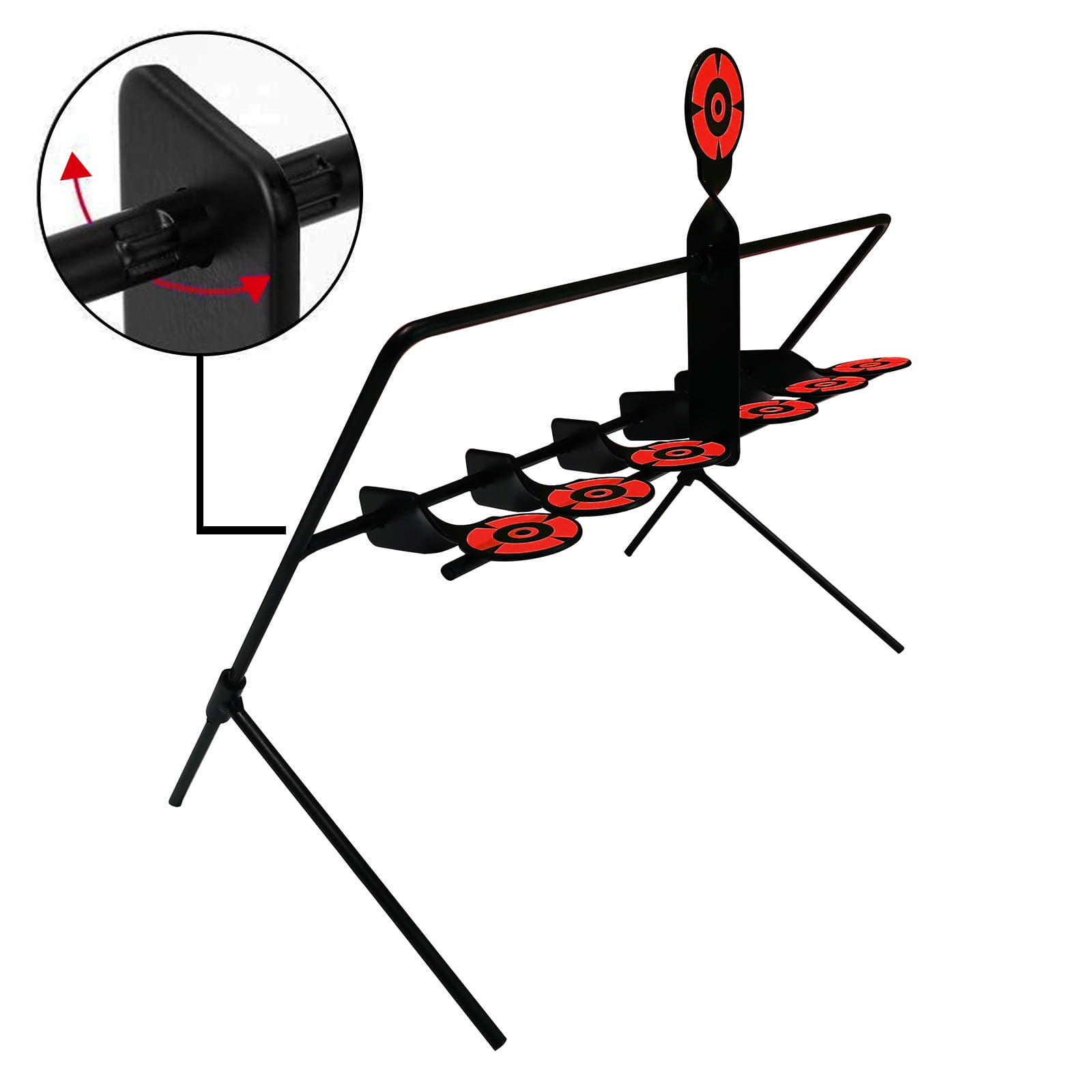 Atflbox Resetting Target for BB Gun with 7 Targets, Rated for .177 Caliber Airgun, Weight 2.2lbs