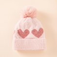 thumbnail image 7 of Baby Girls Winter Hat Toddler Beanie Cold Weather Warm Pompom Hat, 7 of 7