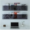 thumbnail image 4 of ROYALITA 2-Pack Acrylic Magazine Holder Brochure Holder, 24" Record Holder Magazine Rack, Fashion Hanging Bookshelf Literature Storage Rack for Waiting Room, Living Room, Office, Gray, 24 Inch, 4 of 5