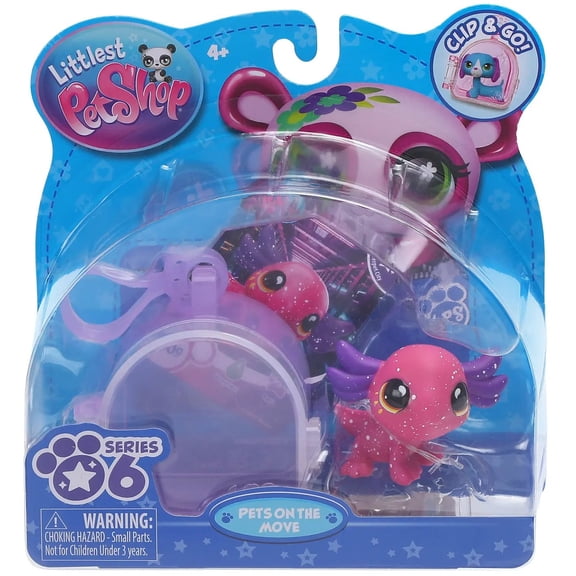 Littlest Pet Shop Series 6 Pink Axolotyl Figure Set