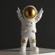 thumbnail image 3 of Escultura de creativo juguetes regalos hogar Oficina cuarto de dormitorio TV estante decoración coleccionable - de oro Sunnimix Figuras de astronauta de resina, 3 of 7