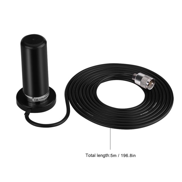 VHF UHF, Antena de Radio Con Micrófono Dinámico Magnético Banda Dual Vehículo Móvil USB Cantar Cable Base de Montaje