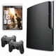 thumbnail image 1 of Sony Playstation 3 PS3 Console Slim 250GB Black with The Last of Us and 2 Retrofam Controllers (Refurbished), 1 of 5