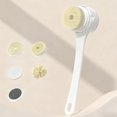 thumbnail image 2 of asddcavvf Rechargeable Brosse Brosse à Récurer Brosse de Douche avec Long Manche Brosse pour la Peau avec 5 Têtes de Brosse pour Nettoyer Porte-Serviettes de Massage Serviettes Jetables pour Salle de Bain Serviettes Décoratives pour Bathroo, 2 of 4