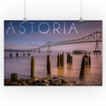 thumbnail image 3 of Astoria, Oregon, Astoria Megler Bridge at Sunrise (16x24 Giclee Gallery Art Print, Vivid Textured Wall Decor), 3 of 3