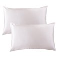 thumbnail image 3 of Gilbin Satin Pillowcase for Hair and Skin Silk Pillowcases Set of 2 - with Envelope Closure - with Hidden Zipper - Standard Satin Pillowcase (White), 3 of 4