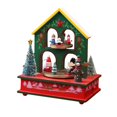 thumbnail image 4 of Musical Box Desktop Ornament Rotatable Christmas Statue Table Centerpiece Home Decoration Accessories for Desk Festival Shelf Christmas tree house, 4 of 8