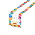 thumbnail image 2 of Happy Birthday Table Runner Linen Party Decorative Tablecloth 72-inch Birthday-Themed Table Runner Background, 2 of 6