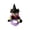 Purple, variant on Hallo*ween Dog Witch Rider , Funny Pet Witch Outfit for Dogs Cats S