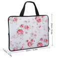 thumbnail image 2 of AWERP Flowers Lace Silk Screen Laptop Bag Diving Fabric Soft Carrying Travel Case 12inch, 2 of 5