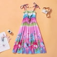 thumbnail image 2 of Baby Girls Rainbow Dress Toddler Princess Sleeveless Halter Beach Tutu Sundress, 2 of 5