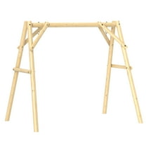 ZOPan 660lbs Heavy-Duty Porch Swing Frame – DIY Paintable Swing Chair Stand, Outdoor Metal Stand for Hammocks, Wooden/Canvas Swings, Customizable for Backyard, Patio & Garden