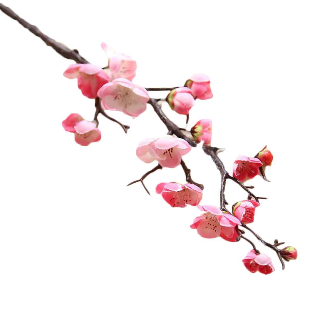 Simulation Chinese Dry Branch Small Plum Blossom Real Touch Home Table Festival Decorative Artificial Fake Flowers