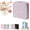 Purple, variant on Stylish Handheld Partitioned Cosmetic Bag,Portable Standing Travel Makeup Bag,Standing Makeup Bag with Mirror,Handheld Partitioned Cosmetic Bag with Large Capacity
