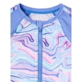 thumbnail image 3 of Wonder Nation Zip Long Sleeve Rashguard and Swimsuit with UPF 50+ Sun Protection, 3-Piece set Sizes 4-18, 3 of 3