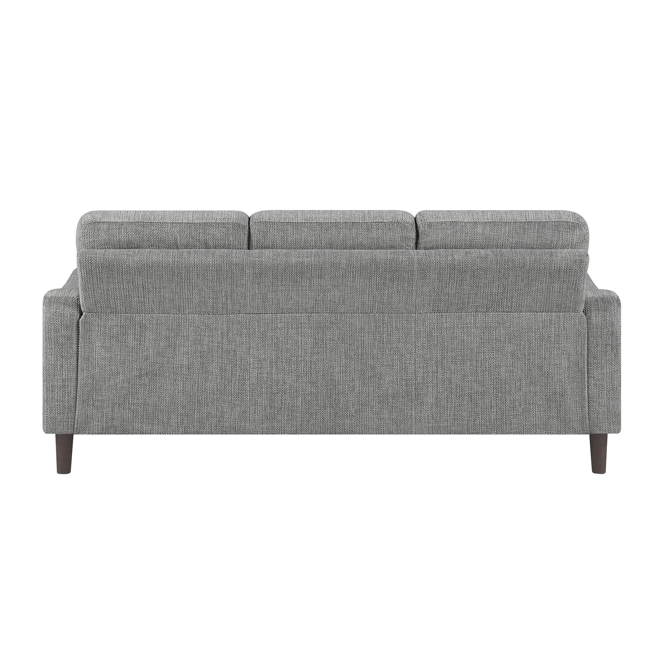 OakvillePark Ravello Chenille Sofa with Sloped Track Arms, Gray