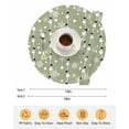 thumbnail image 6 of 15 Inch Round Placemats Set of 6, Christmas Snowman Green Non Slip Heat Insulation PP Table Mats, Winter Snowflakes Xmas Retro Washable Place Mats for Kitchen Dining Party Table Decor, 6 of 7