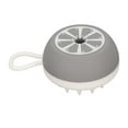 thumbnail image 5 of Cepillo de baño para mascotas, masaje de cerdas suaves, exfoliante de silicona, cepillo de ducha para el cuidado de perros y gatos con dispensador de champú, cepillo de dientes gris, 5 of 5