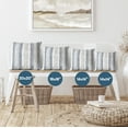 thumbnail image 5 of Americanflat 20"x20" Striped Pattern Throw Pillow with Premium Polyester - Navy, 5 of 8
