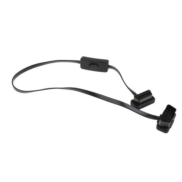 Cable de Extensión de 1 Pieza de 16 Pines con Cable de Diagnóstico de Extensión Del Interruptor de Encendido Yotijar Cable del obd2