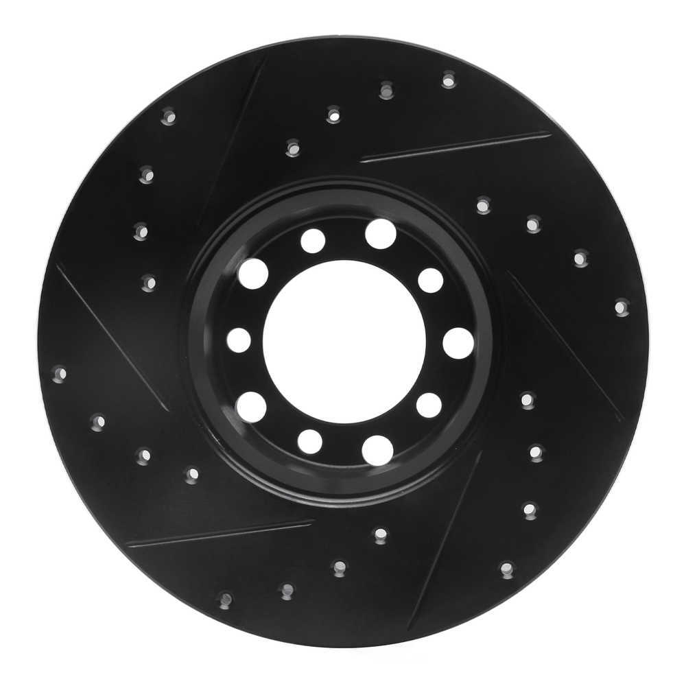 Dynamic Friction Company 633-63006R DFC Brake Rotor - Drilled And Slotted - Black