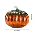 thumbnail image 2 of Glass Pumpkin Light LED Fall Lamp Fall Home Decor Thanksgiving Night Light for Bedroom Bathroom Hallway Halloween Decoration Table Centerpiece, 2 of 9