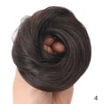 thumbnail image 1 of Peinado recogido tipo moño despeinado con cabello 100% natural, coleta, coletero, moño rizado natural, postizo con goma elástica para mujer., 1 of 1