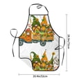 thumbnail image 4 of Naloa 1Pack Adjustable Bib Apron Waterdrop Resistant Cooking Kitchen Aprons for Women Men Chef, Thanksgiving Truck Print, 4 of 5