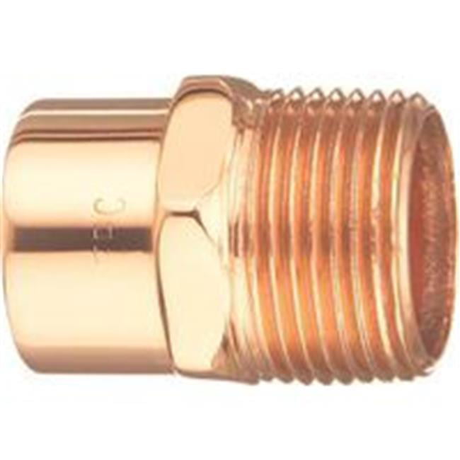 1/2" x 3/8" C x MIPT Male Adapter Copper Fitting