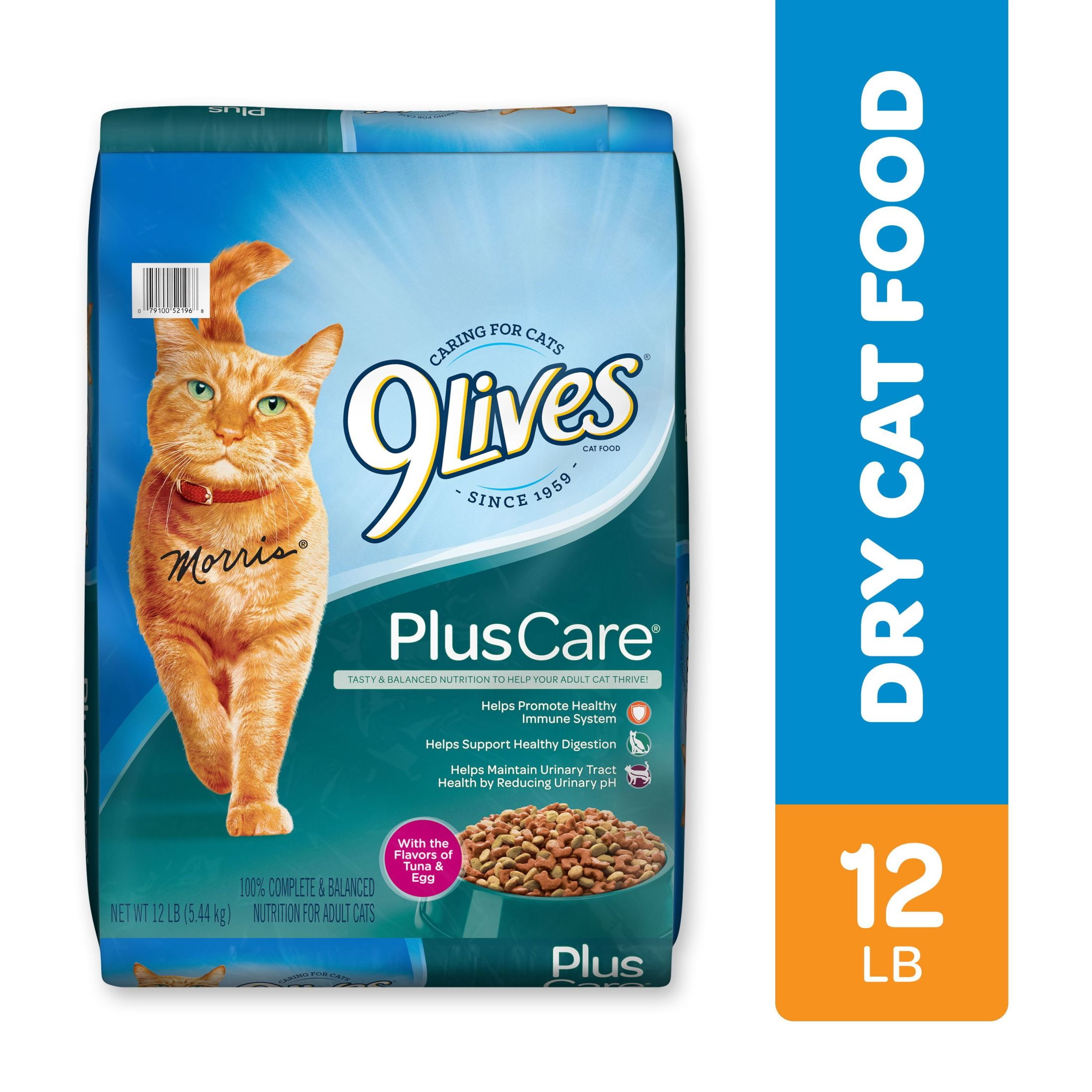 9Lives Plus Care Dry Cat Food 15.5 lb. Bag