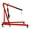 Red, variant on 4000LB Folding Engine Crane Engine Hoist Cherry Picker 2Ton Ship Crane Heavy Duty Steel Lift Garage Workshop Auto Repair Foldable Stand 6 Caster（yellow）