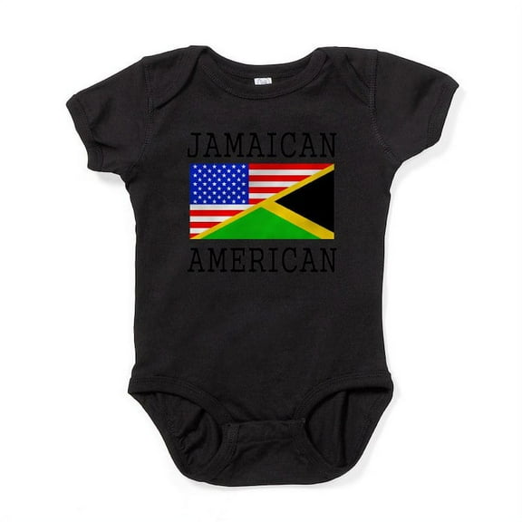 CafePress - Jamaican American Flag Body Suit - Cute Infant Bodysuit Baby Romper - Size Newborn - 24 Months