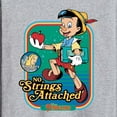 thumbnail image 3 of Pinocchio - No Strings Attached - Men's Long Sleeve T-Shirt, 3 of 5