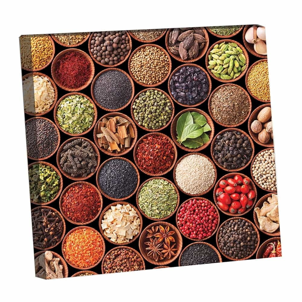 Colorful Spices Photgraphy- 14"x14" Canvas Artwork 14 x 14