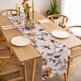 thumbnail image 3 of Table Runner 72 Inches Long for Kitchen Dining, Pink Spring Floral Dresser Scarf Farmhouse, Dining Table Decorations for Wedding/Parties, Summer Botanical Vintage Birds 18 x 72 In, 3 of 8