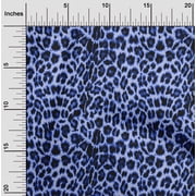 oneOone Velvet Light Blue Fabric Animal Skin Sewing Fabric By The Yard Printed Diy Clothing Sewing Supplies 58 Inch Wide-DVK