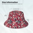 thumbnail image 3 of Bingfone Rooster Head Bucket Hat for Men Women,Packable Reversible Printed Sun Hats,Fisherman Outdoor Travel Hiking Beach Caps, 3 of 7