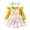 Yellow, variant on OJSFQUFP Baby Girl Fall and Winter Clothes Outfit Ruffle Romper Adjustable Suspender Overall Dress Bow Headband