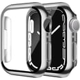 thumbnail image 1 of Smiling Paquete de 2 Estuches con Protector de Pantalla de Vidrio Templado Incorporado Compatible con Apple Watch Series 9 (2023)/Series 8/Series 7 de 45 mm, Estuche rígido para PC con Protector de Pa, 1 of 4